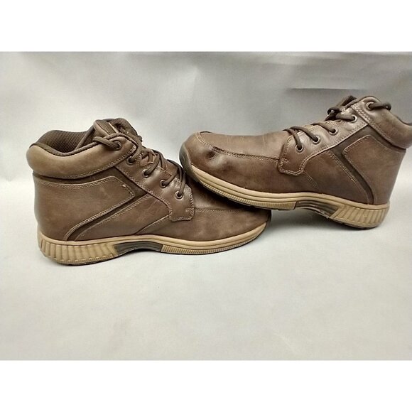 Orthofeet Highline 487 Mens 10 2E Wide Brown Boot Lace-Up Leather Comfort - Picture 5 of 16